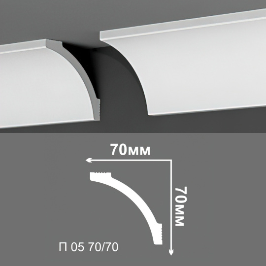 Потолочный плинтус Де-Багет П05-70/70