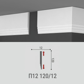 Потолочный плинтус Де-Багет П12 120/12