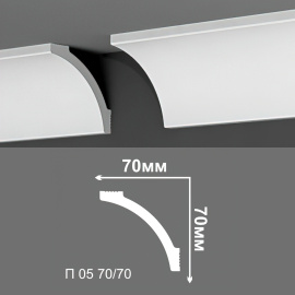Потолочный плинтус Де-Багет П05 70/70
