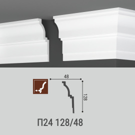 Потолочный плинтус Де-Багет П13 30/80В