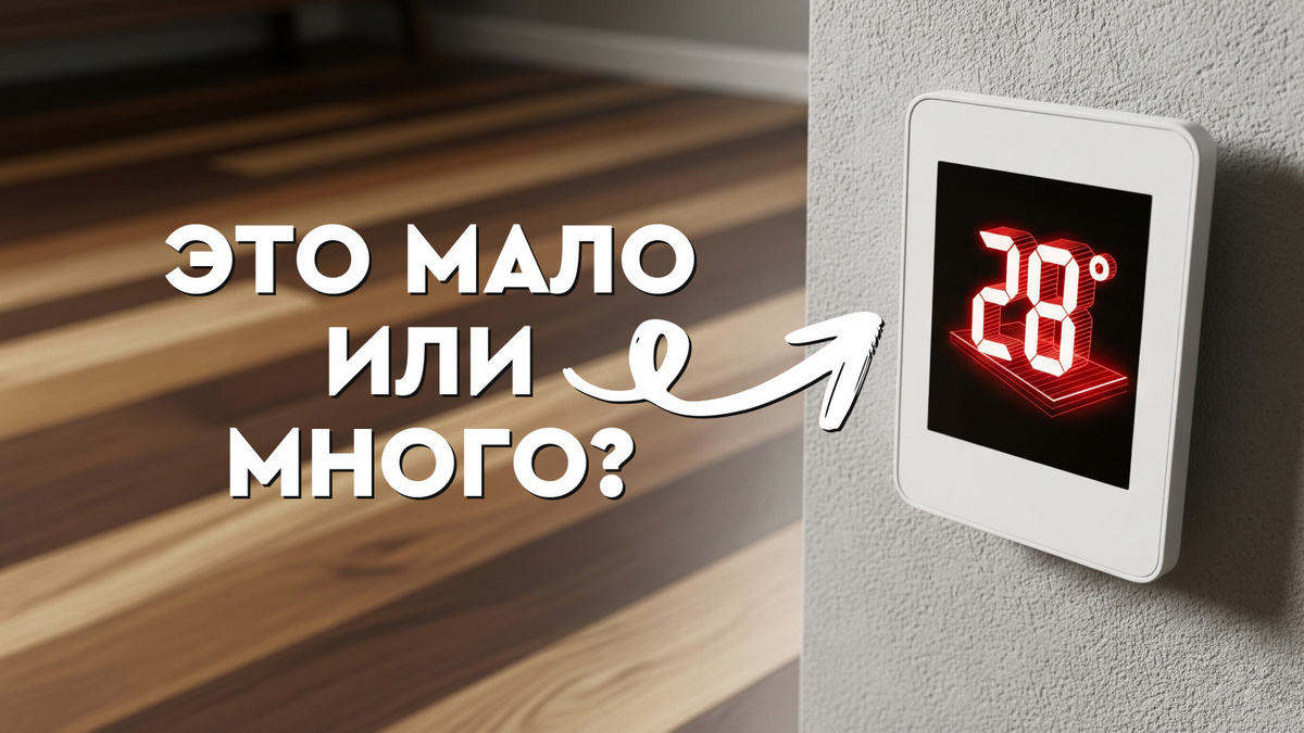 Почему тёплый пол нельзя греть выше 28 градусов — и зачем он тогда нужен?