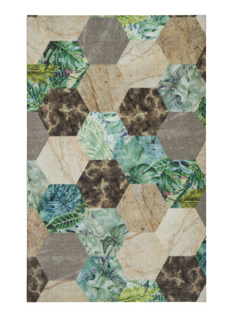 Коврик Icarpet PRINT Соты Тропики 102