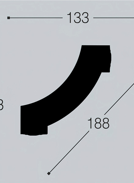 Угол декоративный Bello Deco  М12У1