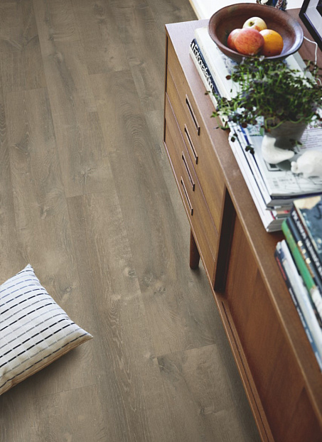 Кварцвиниловая плитка (LVT) Pergo OPTIMUM CLICK  Дуб Речной Серый Тёмный>