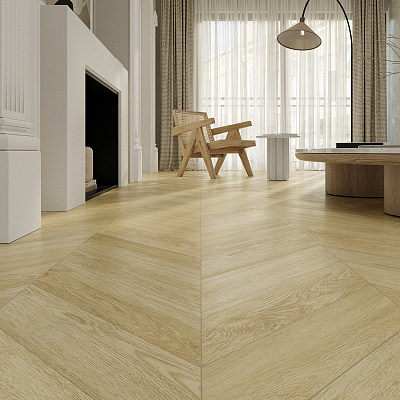 Виниловый ламинат (SPC) Alpine Floor CHEVRON  Дуб Ваниль Селект