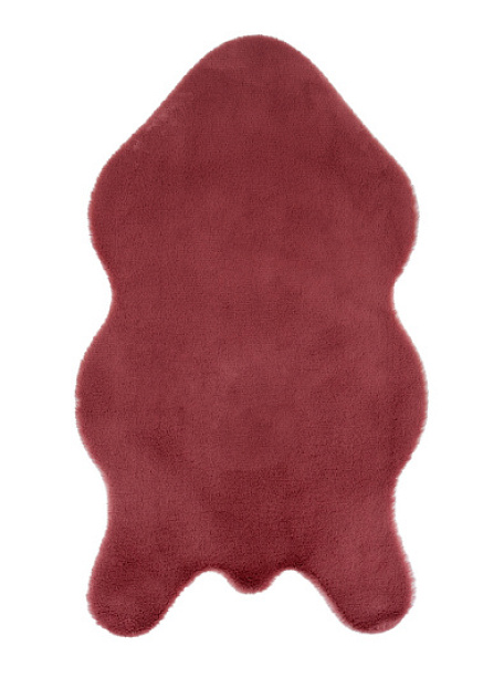 Коврик Shahintex ШКУРА Брусничный 05