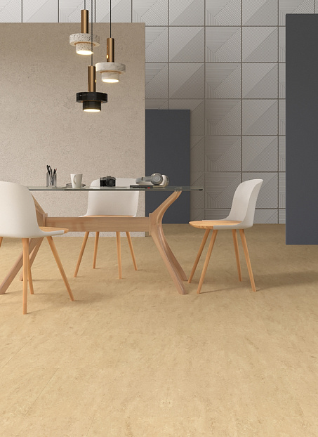 Линолеум модульный Marmoleum MODULAR MARBLED Barley t2707 шириной  м