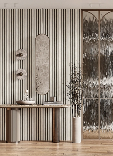 Акустическая панель (Войлок) Cosca Decor СКАНДИ Ясень Кристалл ACU01.09.S25