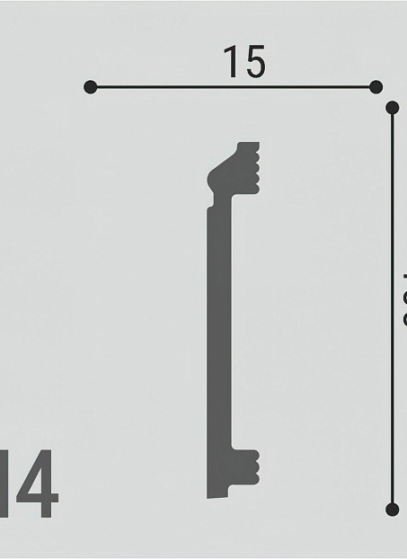 Плинтус напольный Де-Багет XPS Polymer ДН4