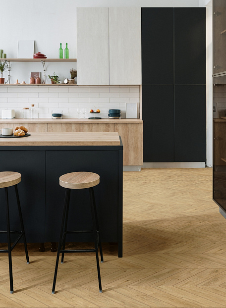 Виниловый ламинат (SPC) Aberhof CHEVRON  Oak Waterloo сторона L/R - 50/50