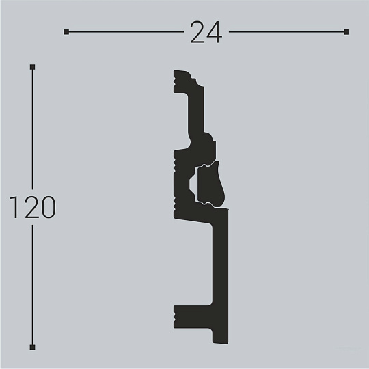 Плинтус напольный Bello Deco XPS П6