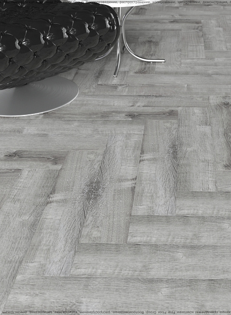 Виниловый ламинат (SPC) CronaFloor HERRINGBONE  Дуб Страсбург сторона L/R - 50/50