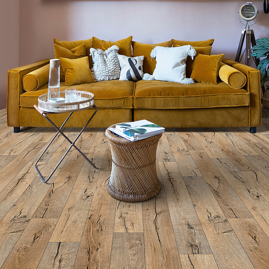 Линолеум рулонный IVC Home TEXART Hunter Oak 542  шириной 2.5 м
