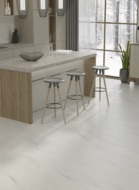 Ламинат Egger PRO Large 8-33 Aqua+ Мрамор Леванто Белый