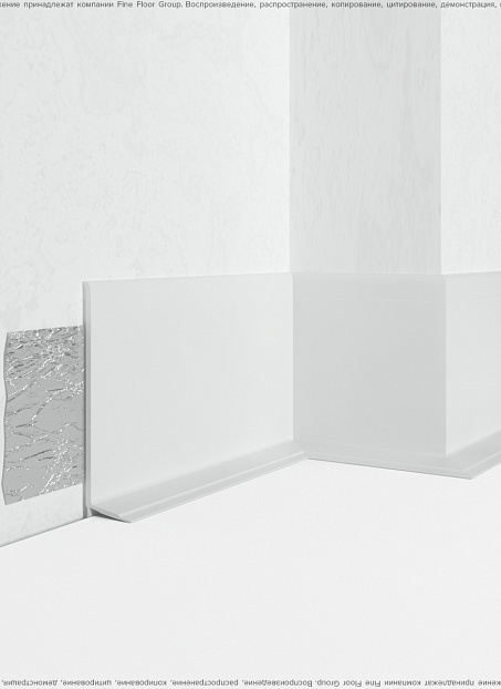 Плинтус напольный Dollken WLK50 White 1137