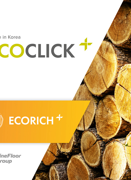 Кварцвиниловая плитка (LVT) EcoClick ECORICH  Дуб Берген