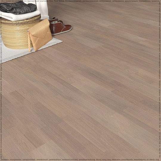 Паркетная доска Karelia LIGHT  Oak Soft White