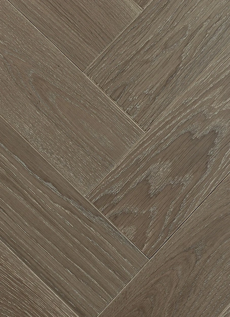 Инженерная доска Karelia HERRINGBONE Дуб Наковальня (Oak Anvil) NATUR 1S OIL MAT