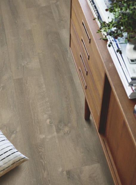 Кварцвиниловая плитка (LVT) Pergo OPTIMUM CLICK  Дуб Речной Серый Тёмный