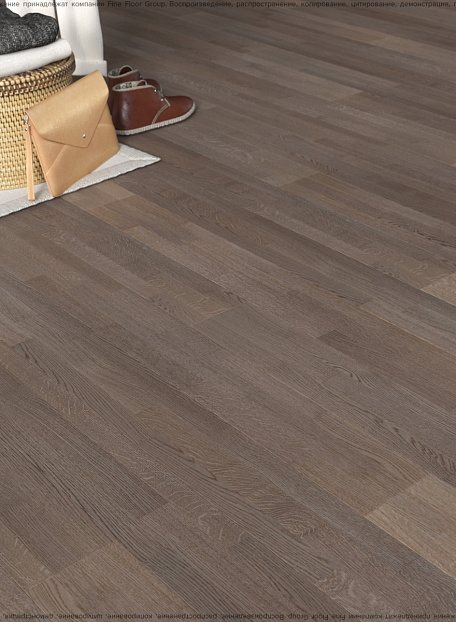 Паркетная доска Karelia LIGHT  Oak Shadow Grey SELECT 3S OIL SILKY MAT