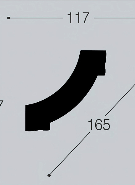 Угол декоративный Bello Deco  М15У1