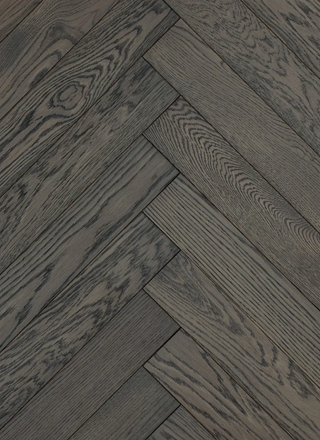 Инженерная доска Karelia ЁЛОЧКА (HERRINGBONE) Дуб Бренди (Oak Brandy) NATUR 1П Масло МАТ>