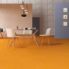 Линолеум модульный Marmoleum MODULAR COLOUR Pumpkin Yellow шириной  м
