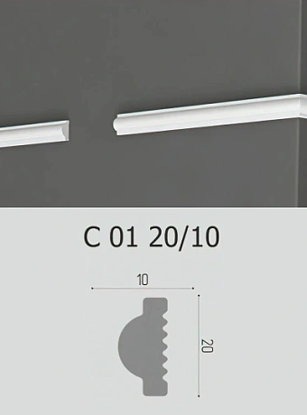 Потолочный плинтус Де-Багет С01-20/10