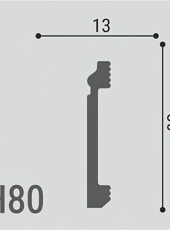 Плинтус напольный Де-Багет XPS Polymer ДН80