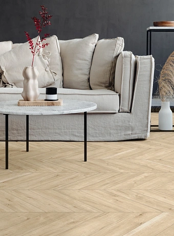 Виниловый ламинат (SPC) Aberhof CHEVRON  Oak Gettysburg сторона L/R - 50/50