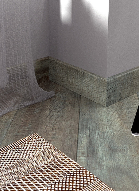 Плинтус МДФ Fine Floor  Дуб Этна>