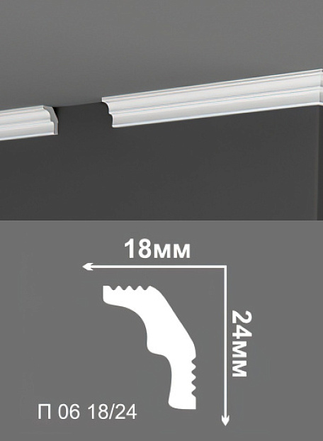 Потолочный плинтус Де-Багет П06-18/24