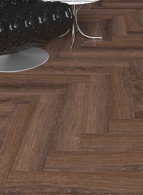 Виниловый ламинат (SPC) CronaFloor HERRINGBONE  Дуб Тулуза сторона L/R - 50/50