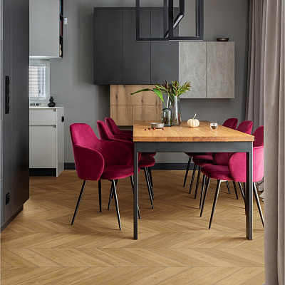 Виниловый ламинат (SPC) Aberhof CHEVRON  Oak Marengo сторона L/R - 50/50