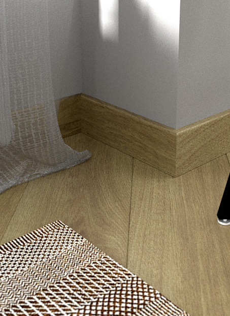 Плинтус МДФ Fine Floor  Дуб Квебек>