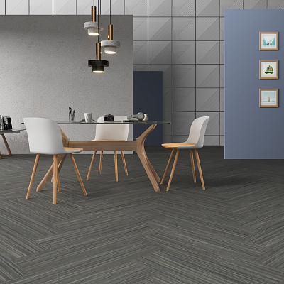 Линолеум модульный Marmoleum MODULAR LINES Black Sheep шириной  м