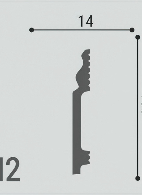 Плинтус напольный Де-Багет XPS Polymer ДН2