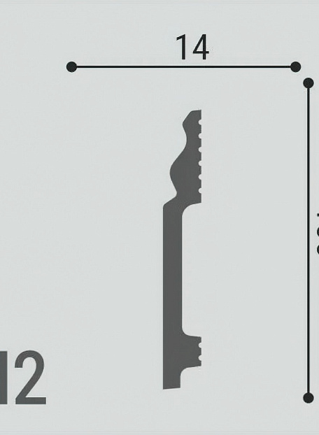 Плинтус напольный Де-Багет XPS Polymer ДН2