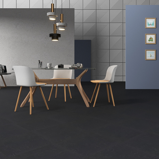 Линолеум модульный Marmoleum MODULAR SLATE Welsh Slate te3725  шириной  м