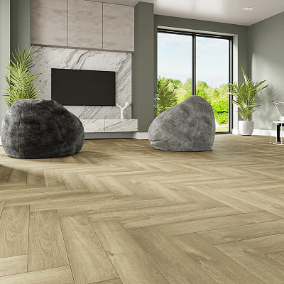 Виниловый ламинат (SPC) Alpine Floor LIGHT PARQUET  Дуб Натуральный Отбеленный