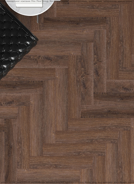 Виниловый ламинат (SPC) CronaFloor HERRINGBONE  Дуб Тулуза сторона L/R - 50/50