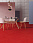 Линолеум модульный Marmoleum MODULAR COLOUR Scarlet t3131 шириной  м