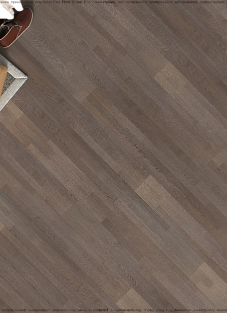 Паркетная доска Karelia LIGHT Oak Shadow Grey SELECT 3S OIL SILKY MAT