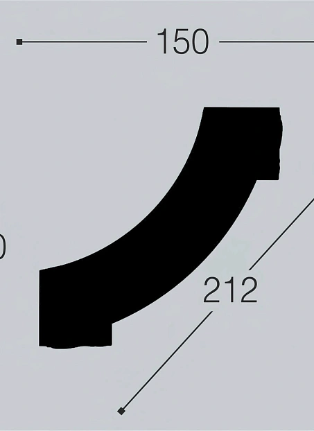 Угол декоративный Bello Deco М10У1