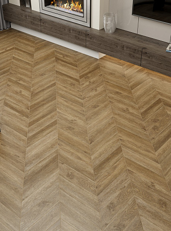 Виниловый ламинат (SPC) Alpine Floor CHEVRON  Макадамия