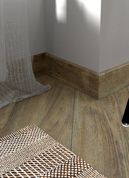 Плинтус МДФ Fine Floor  Дуб Карлин>