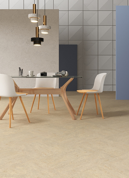 Линолеум модульный Marmoleum MODULAR MARBLED Rosato t3120 шириной  м
