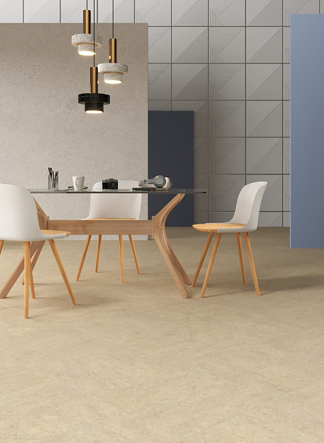 Линолеум модульный Marmoleum MODULAR MARBLED Rosato t3120 шириной  м