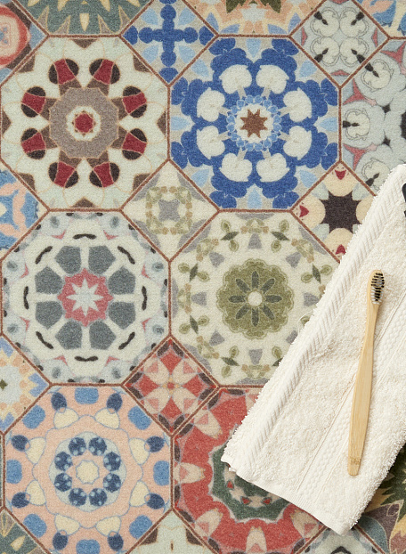 Коврик Icarpet PRINT Плитка Паласио 108