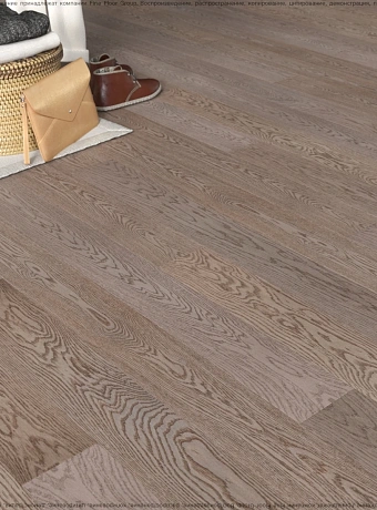 Паркетная доска Karelia LIGHT Oak Frostbite NATUR 1S LAC GLOSS